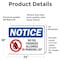 Signmission No Oil Changes In Parking Lot OSHA Notice Sign, Vinyl Decal, 24in W x 18in L, 2PK OS-2PACK-NS-D-1824-L-16150 - alternate 6